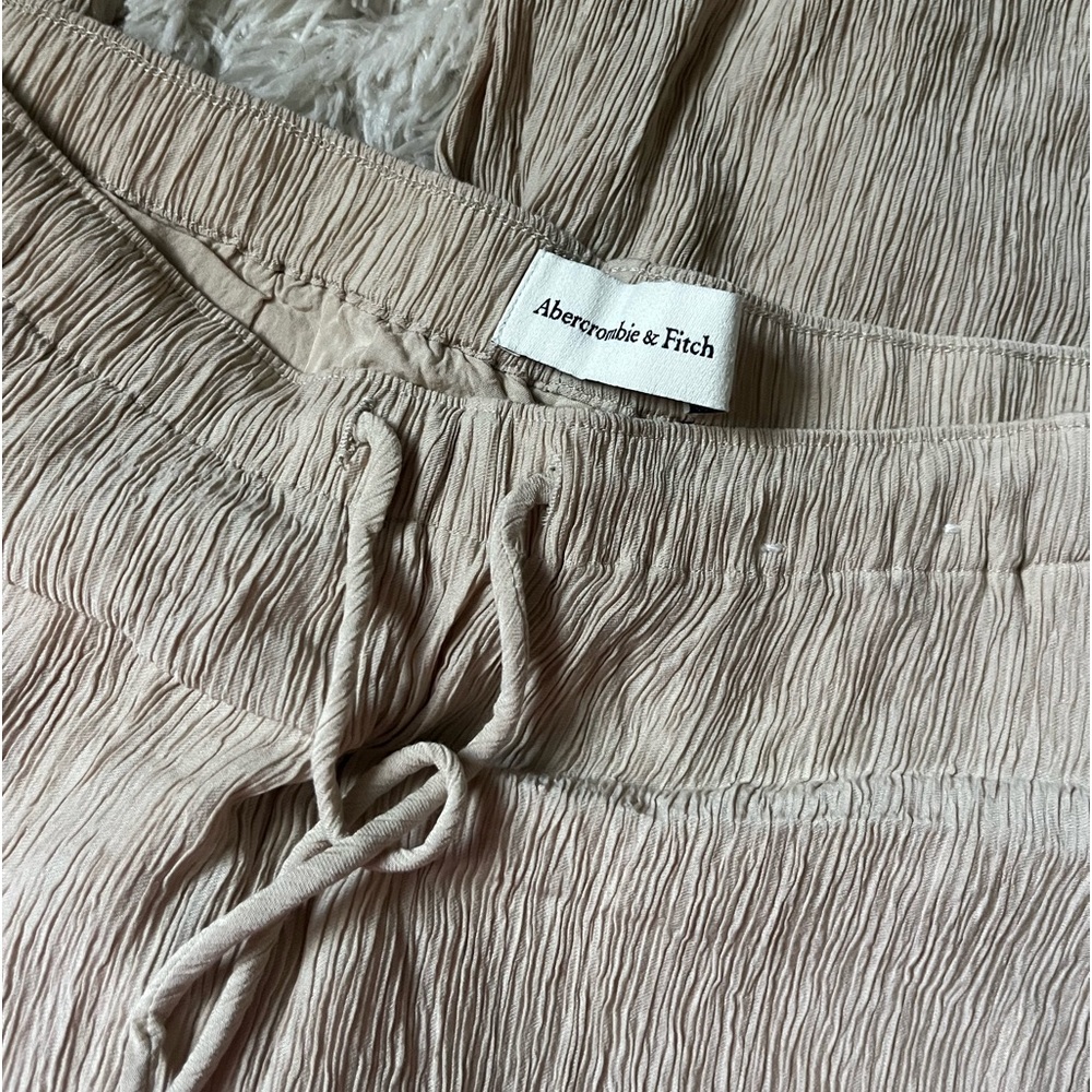 Abercrombie Crinkle Wide Leg Pants